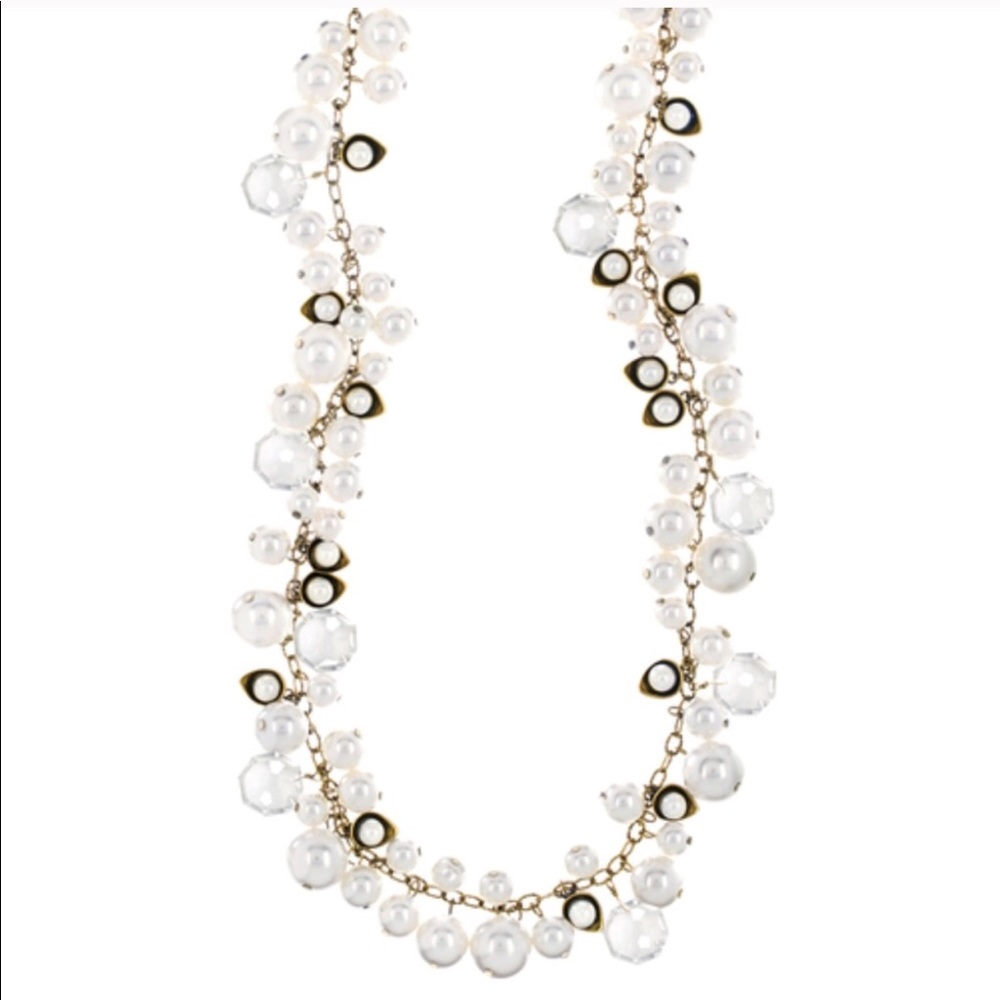 Chloe + Isabel Pearl Crystal Drop Necklace